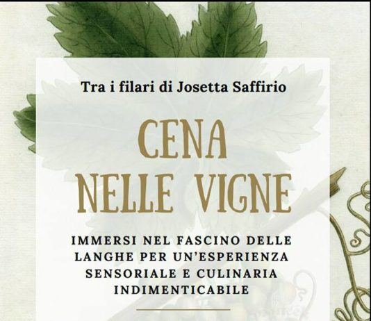 9 settembre – Cena tra i filari dell’Azienda Josetta Saffirio.