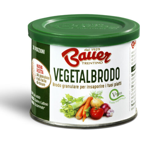 Granulare Vegetalbrodo Bauer, una bontà senza tempo.