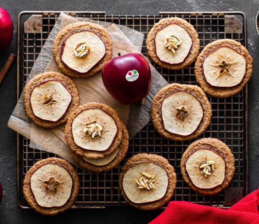 Biscottoni alla cannella con mele Red Delicious bio Val Venosta