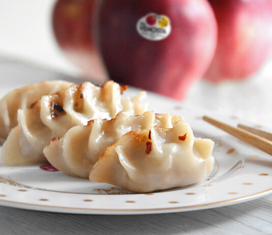 Gyoza di mele Red Delicious Val Venosta e maialino