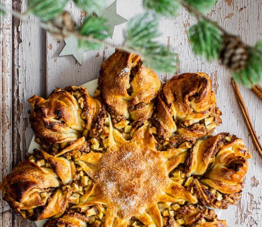 Ricetta: Stella speziata con ripieno di noci e mele Fuji Val Venosta