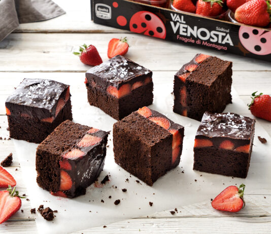 Brownies al cioccolato e Fragole Val Venosta