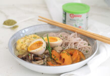 Ramen all’italiana con Granulare Vegetale Bio Bauer